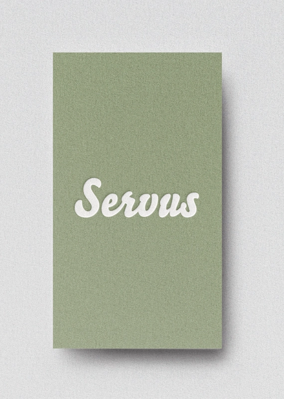 Visitenkarten im Letterpress Druckverfahren für die Werbeagentur Kreativwolke.