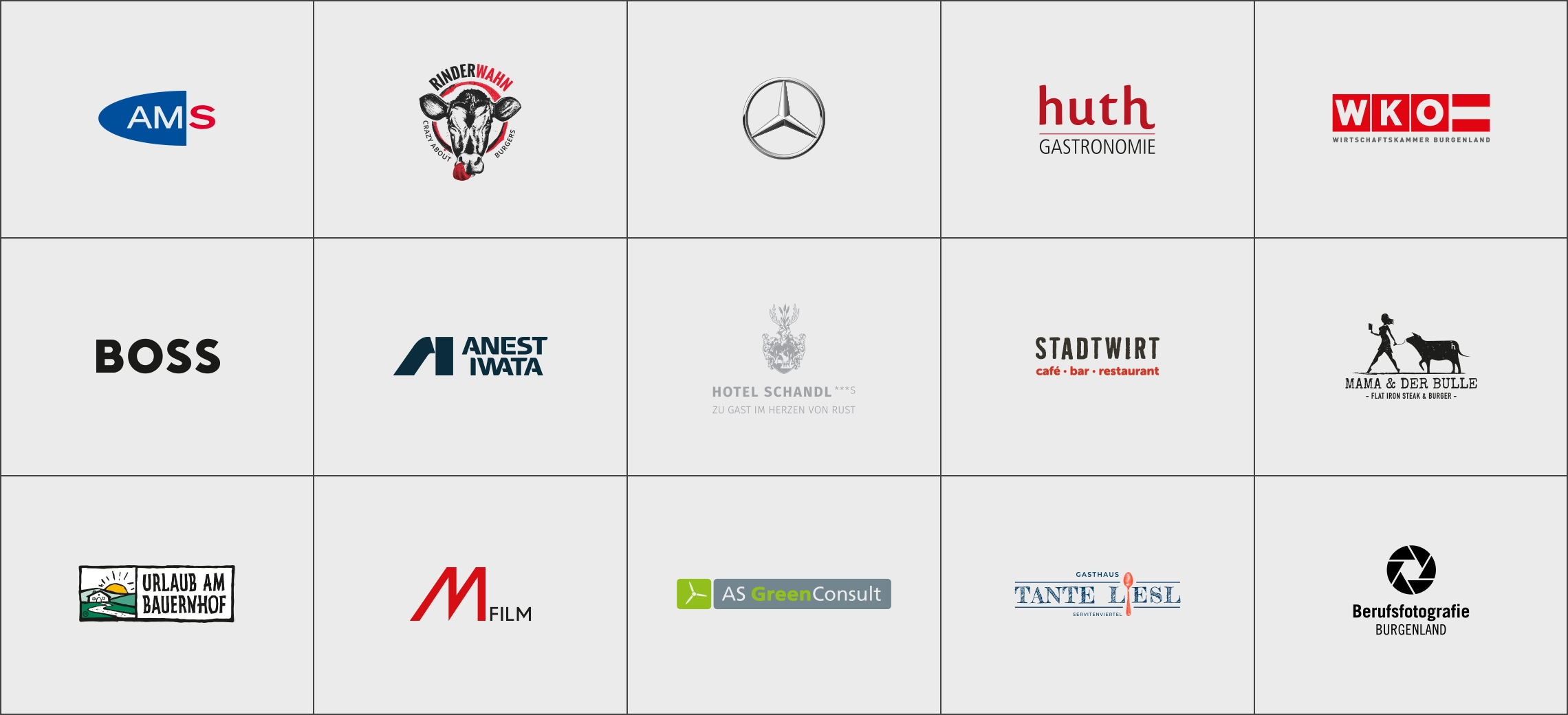 Viele Kunden. Unter anderem AMS Österreich, Mercedes, WKO, Anest Iwata und mehr.