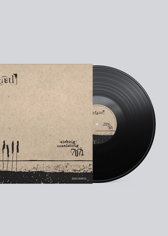 Plattendesign für das Album „7071“ der Band Schilfgürtel
